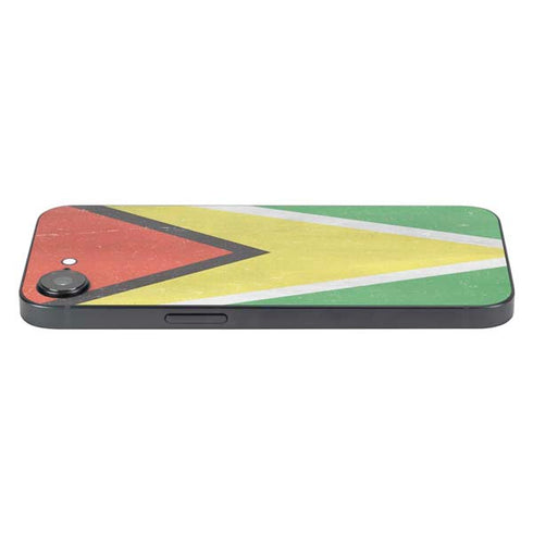Guyana Flag Distressed iPhone 16e Skin